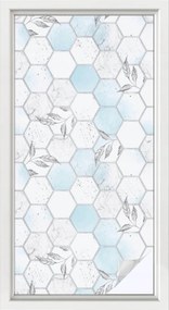 Ablakfólia öntapadós Tejes Adatvédelem Csempe levelek 50x100