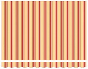 Kézi Behúzható Napellenző Sárga és Narancs 350x250 cm