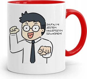 Sógornak Piros Bögre Születésnapi Ajándéknak, fényképes nyomattal