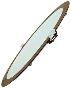 LED Beépíthető lámpa CIRCLE LED/24W/230V 4200K átm. 29,6 cm barna