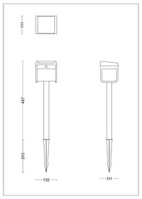 Philips - LED Napelemes lámpa érzékelővel EZRA LED/1,8W/3,7V 3000K IP44