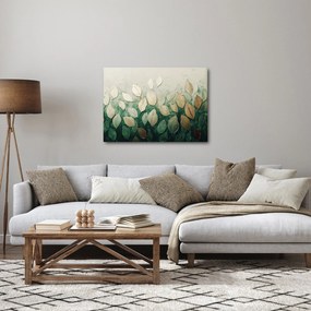 Kép - Arany-zöld levelek (70x50 cm)