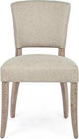 Bézs kárpitozott étkezőszék Maratriz – Bizzotto