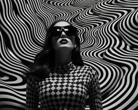 Poszter 76x60,5cm Kontraszt fekete szemüveggel