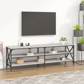 szürke sonoma színű szerelt fa TV-szekrény 160 x 40 x 50 cm