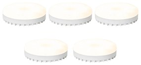 5 darabos intelligens GX53 dimmelhető LED izzókészlet 9W 806LM 2700K-6500K