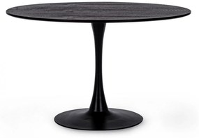 MONTISON kerek étkezőasztal - 120cm - fekete