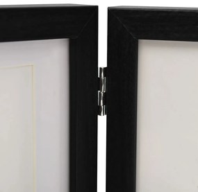 fekete háromszárnyas fényképkeret 28x18 cm + 2x(13x18 cm)