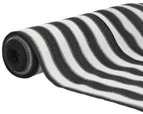antracitszürke és fehér HDPE belátásgátló háló 1x10 m 195 g/m²
