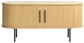 Natúr színű TV-állvány tölgyfa dekorral 120x56 cm Nola – Unique Furniture