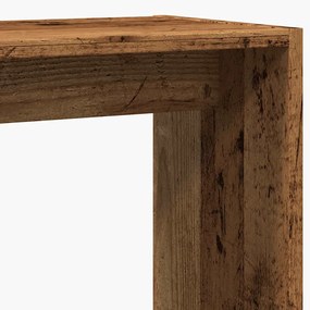 Oldalasztal Régi fa 50x26x50 cm Gépelt fa