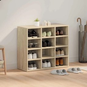 Cipősszekrény polcokkal sonoma tölgy 77.5 x 30 x 67 cm Faanyag