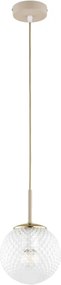 Brilagi - Kábeles csillár STELLA 1xE27/60W/230V Ø 15 cm bézs/arany