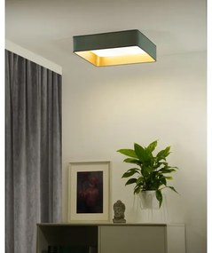 Brilagi-LED Fényerőszabályozható lámpatest VELVET SQUARE LED/36W/230V Wi‑Fi Tuya + távirányító mentazöld