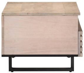 tömör mangófa dohányzóasztal 80 x 55 x 40 cm