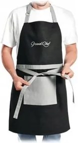 GrandCHEF konyhai kötény, fekete