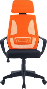 Irodai szék, fekete/narancssárga, TAXIS NEW