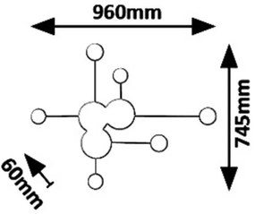 Rabalux 6260 - LED Fali lámpa AMADEO LED/21W/230V