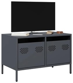 antracitszürke hidegen hengerelt acél TV-szekrény 68x39x43,5 cm