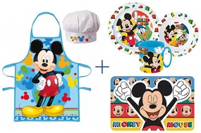 Disney Mickey kötény és étkészlet szett (colors)