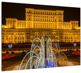 Kép - A Parlament palotája, Bukarest, Románia (70x50 cm)