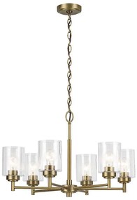 Kichler KL-WINSLOW6-NBR - Csillár láncon WINSLOW 6xE27/60W/230V réz