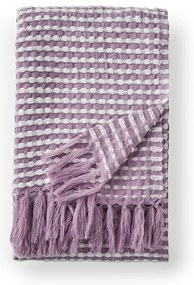 Levendula színű takaró 125x150 cm Stab Stitch – Catherine Lansfield