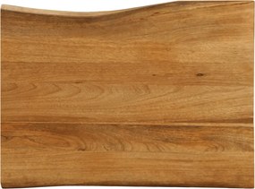 vidaXL tömör mangófa természetes élű asztallap 70 x 60 x 2,5 cm