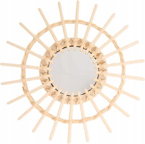 Bambusztükör Bambusz Tükör Nap Boho 29 CM