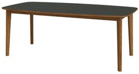 SM119 bővíthető étkezőasztal, olajozott dió/fekete
