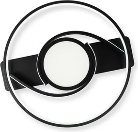 Brilagi - LED Dimmelhető mennyezeti lámpa TWIRL LED/38W/230V fekete + távirányító