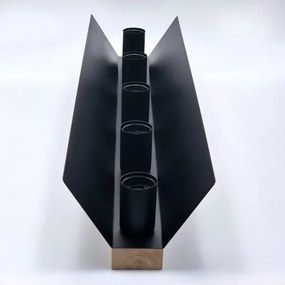 Mennyezeti lámpa ESME 5xE27/15W/230V fekete/tölgy