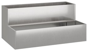 vidaXL Kerti cserép Rozsdás 100 x 60 x 45 cm Időjárásálló acél