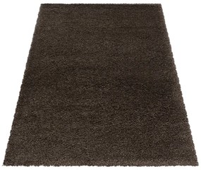 Sötétbarna szőnyeg 60x110 cm Fluffy – Ayyildiz Carpets