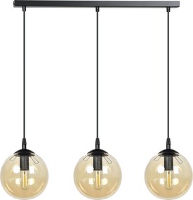 Emibig modern függeszték cosmo borostyán fekete emi713/3