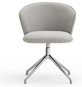 Világosszürke kárpitozott étkezőfotel szett 2 db-os Add – Teulat