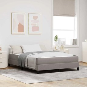 Boxrugós ágy matracmal Tópszínű 160 x 200 cm szövet