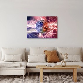 Kép - Földgolyó az áram alatt (70x50 cm)
