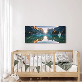 Kép - Hegyi tó (120x50 cm)