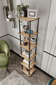 Bookcase 6 Tiers Square - Oak