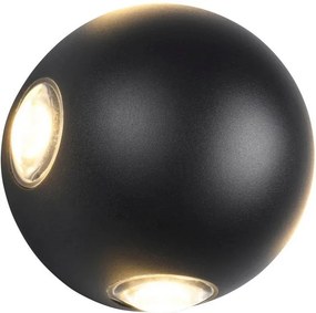 TRIO 246760432 AVISIO Modern Kültéri Fali Lámpa Fekete LED IP44