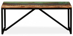 tömör újrahasznosított fa pad 110 x 35 x 45 cm