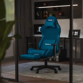 Gamer szék, Force 5.7 lábtartóval kék