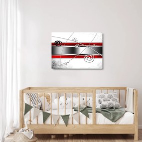 Absztrakt kép (üvegen) (70x50 cm)