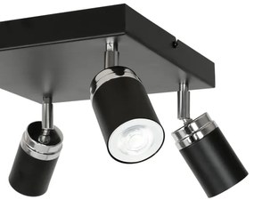 Spotlámpa RENO 4xGU10/8W/230V fekete/króm