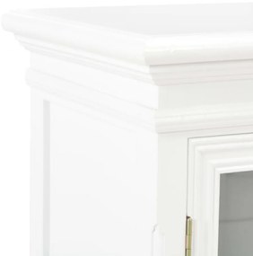 fehér tömör fenyőfa tálalószekrény 70 x 28 x 70 cm