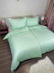 Damaszt zöld lepedők TiaHome - 1x Párna 90x70cm, 1x Paplan 140x200cm