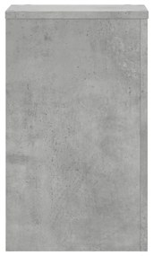 2 db betonszürke szerelt fa növénytartó állvány 30 x 30 x 50 cm