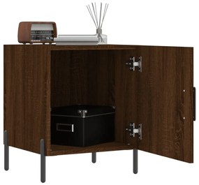 vidaXL barna tölgyszínű szerelt fa éjjeliszekrény 40 x 40 x 50 cm