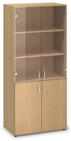 Magas szekrény ProOffice 80 x 47 x 178 cm, bükkfa